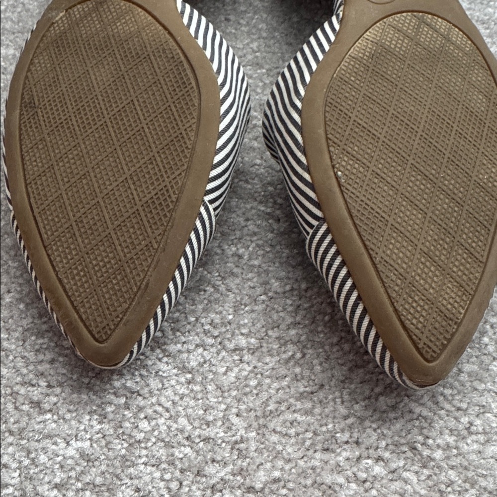 Striped cloth flats - Picture 5 of 6